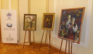 Картины клиентов МБФ «Еврейский Хэсэд «Бнэй Азриэль» представлены на художественной выставке в Верховной Раде Украины