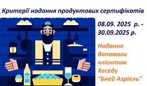 Criteria for providing food certificates to Hesed clients